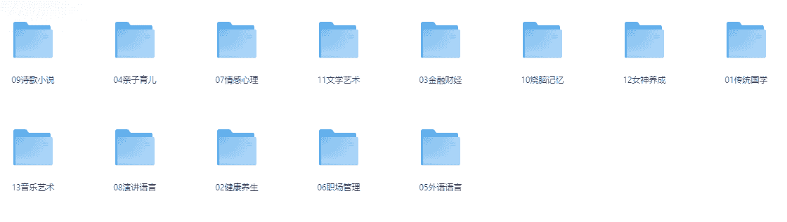 喜马拉雅付费音频课大合集(13个大类)【31.6G】