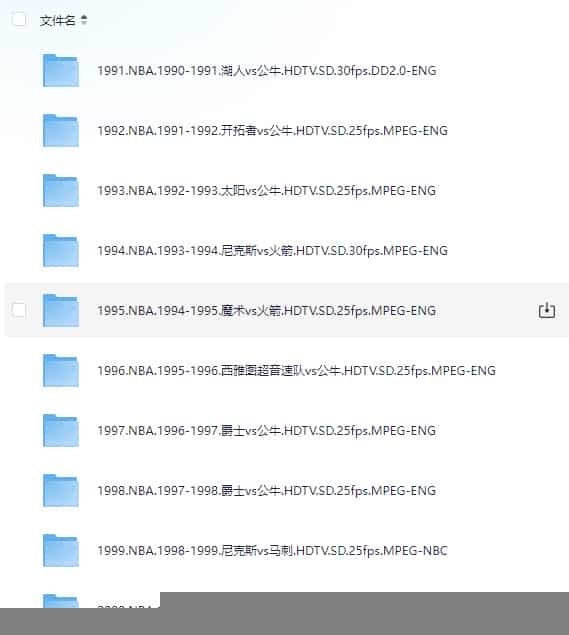 美国职业篮球联赛【NBA总决赛】 (1991-2021)中英解说 无字1080P+720P【861.9GB】