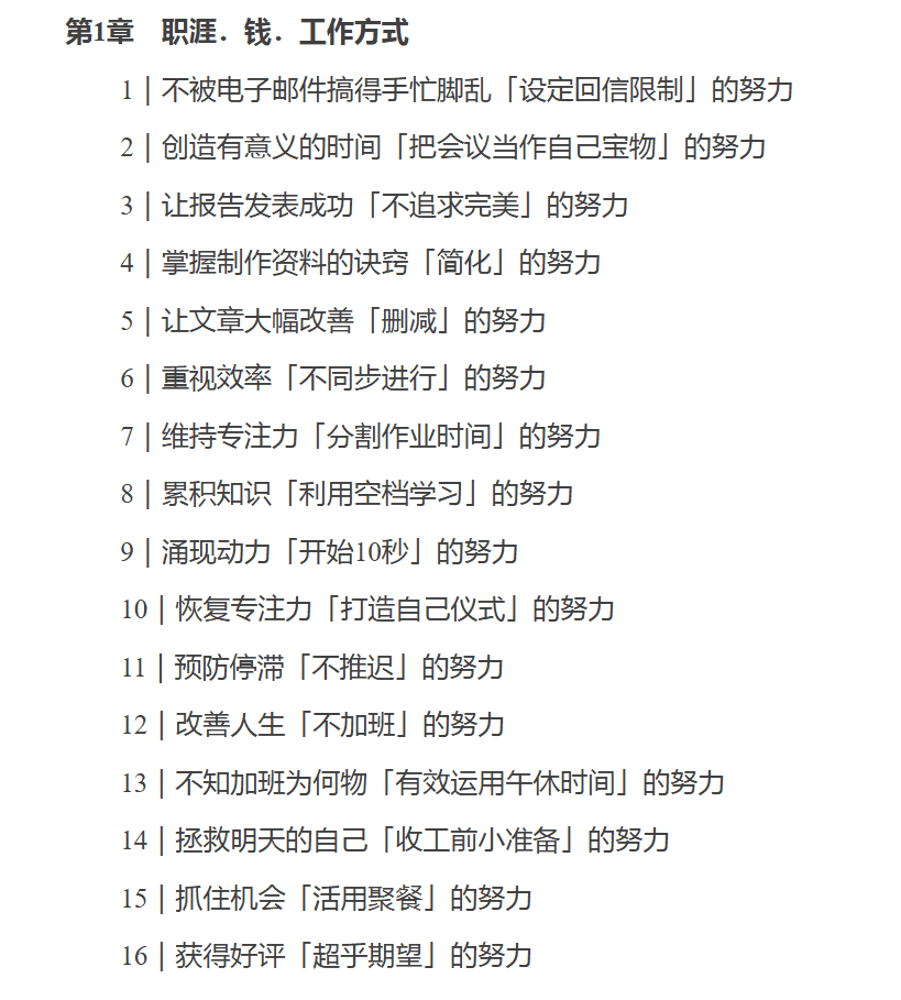 《正确努力法:解锁高效人生的100个关键》(简中版)作者:野村礼雄 【pdf】【27.3M】