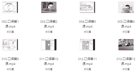 英语基础口译课 【5.6GB】