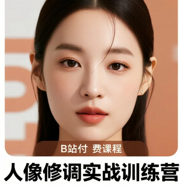 【教程】B站付费课程人像修图调色实战训练营 mp4 [1.8GB]