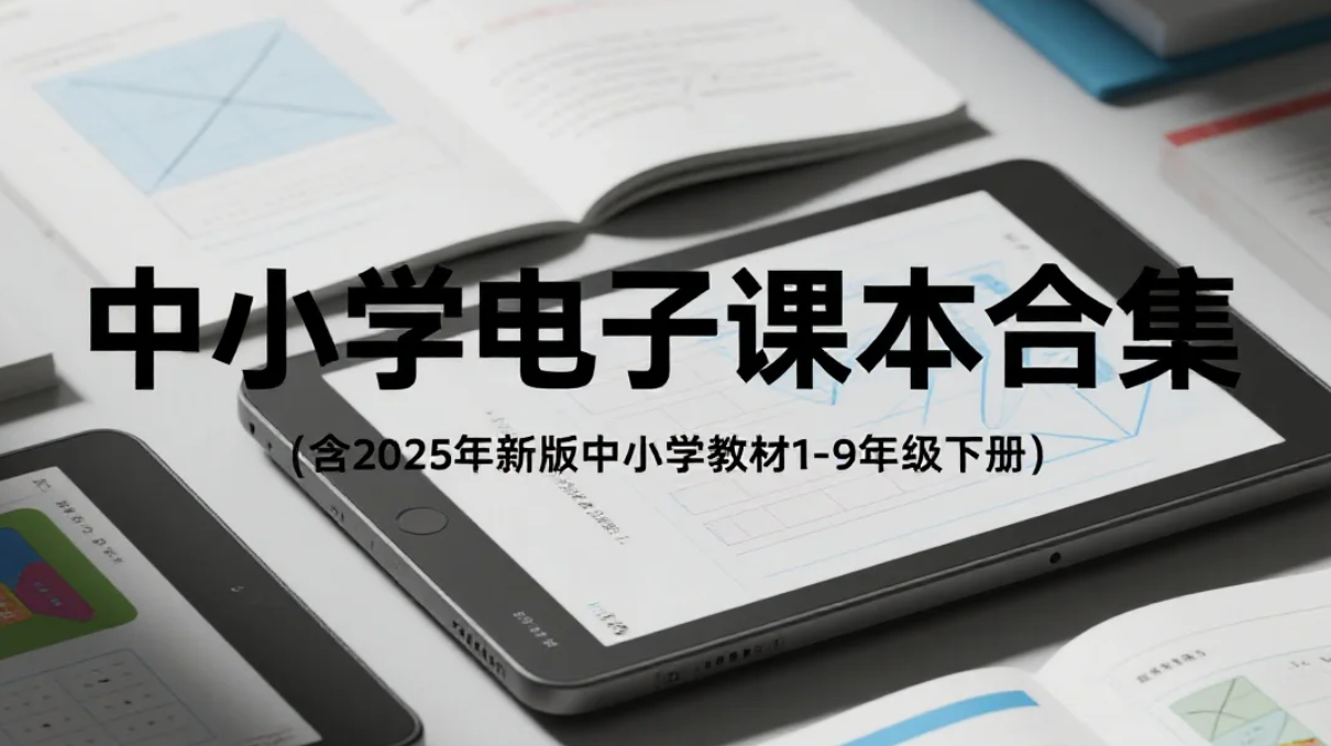 【资料】中小学电子课本合集（含2025年新版中小学教材1-9年级下册）pdf [92GB]