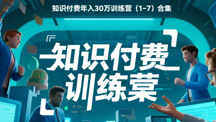 【教程】知识付费年入30万训练营（1-7）合集 mp4 [3.19G]