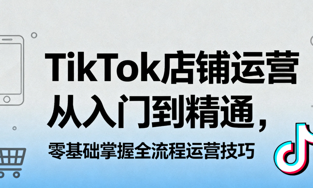 【教程】TikTok店铺运营从入门到精通，零基础掌握全流程运营技巧 mp4 [1.8GB]
