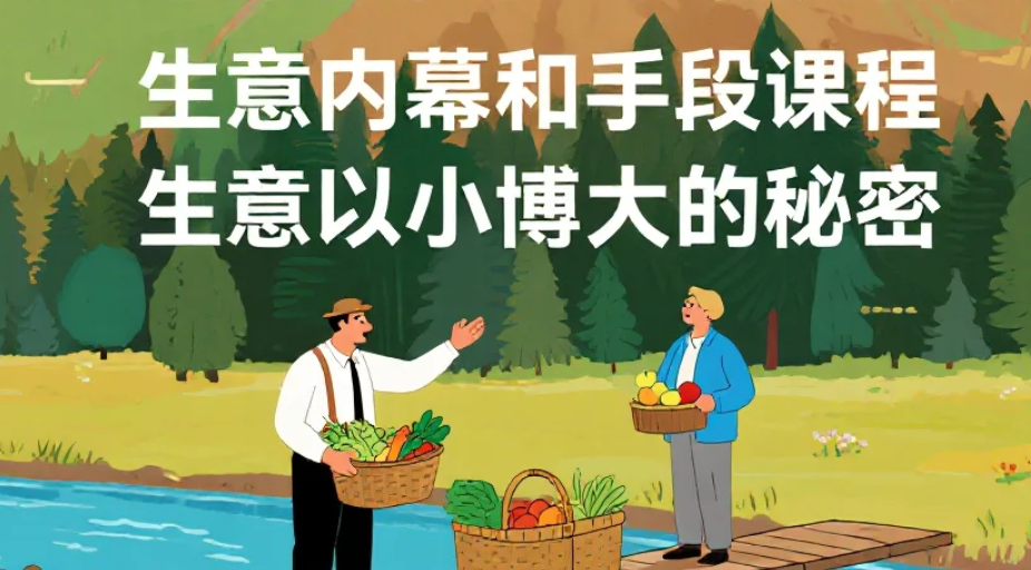 【课程】生意内幕和手段课程，生意以小博大的秘密  mp4[11.8GB]