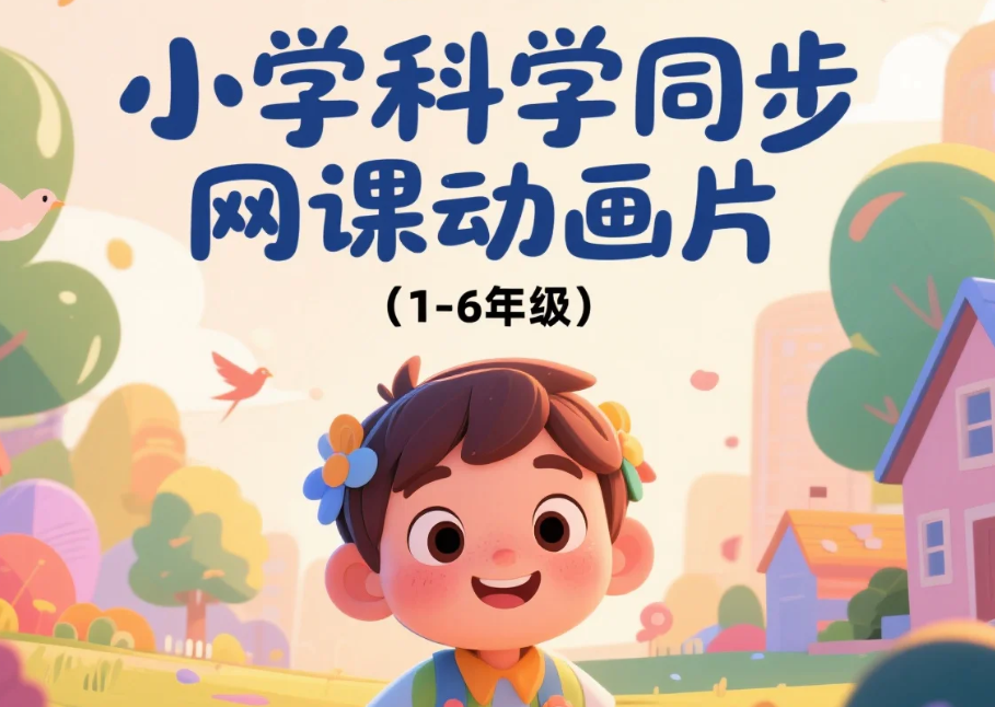 小学科学同步网课动画片（1-6年级）mp4 [11.5GB]