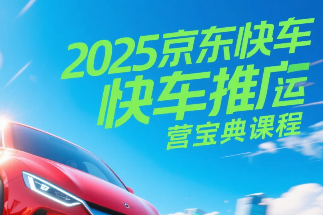 【教程】2025京东快车推广运营宝典课程 mp4 [13.5GB]