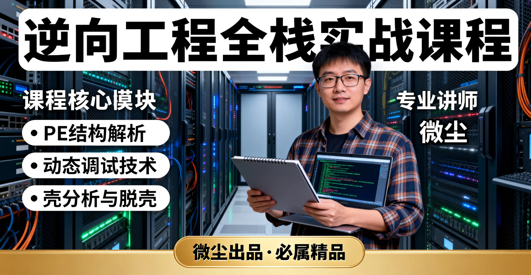 【课程】微尘逆向线上班课程 mp4 [38.8GB]